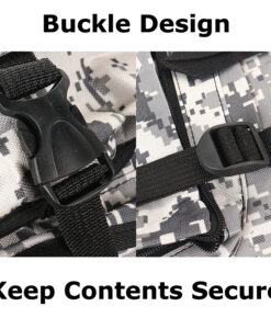 Camo backpack buckle design