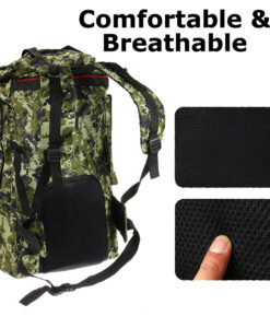 Camo backpack comfortable and breathable