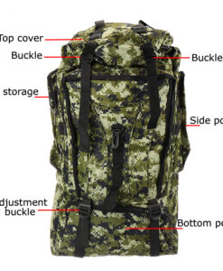 Camo backpack main functions