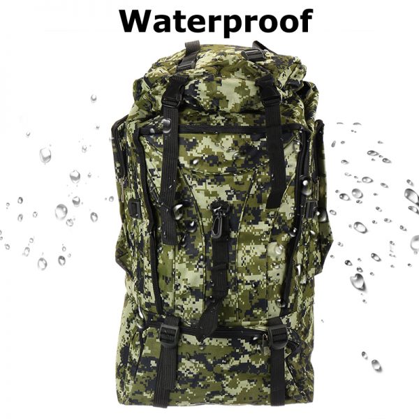 Camo Waterproof Backpack / 90L Bag / Multi-Functional